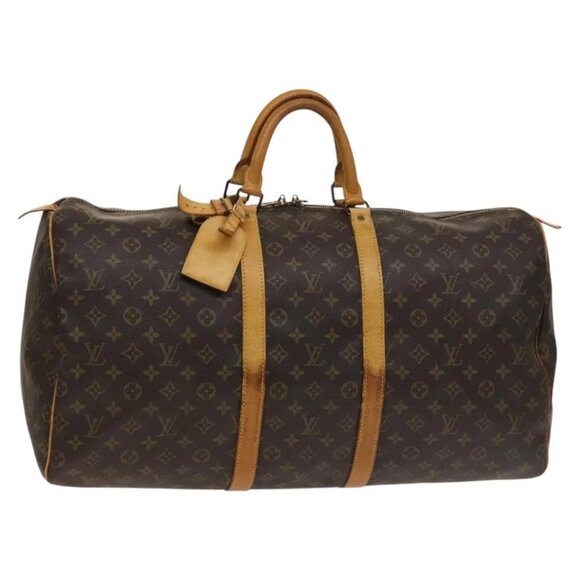LOUIS VUITTON Monogram Keepall 55 Boston Bag M41424 LV Auth 136519 - Picture 1 of 16